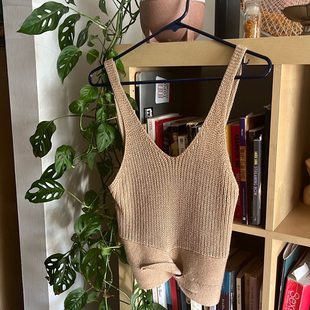 Love Tree, Small cream tank top